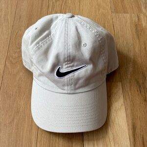 Nike Beige Hat with Black Logo